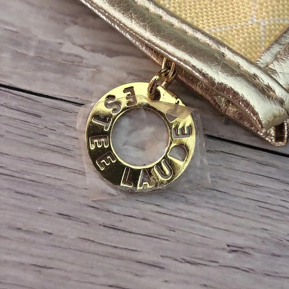 Lilly Pulitzer For Estee Lauder Green Blue Yellow Abstract Floral Zippered Pouch - Picture 4 of 10